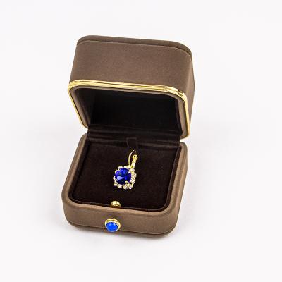 China OEM luxury high-end luxury custom high-end necklace box hign-end pendant case with logo for sale