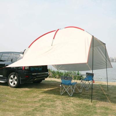 China Portable Car Rear Awning Waterproof UV Protection Intimidating Sun Shade for Camping, Outdoor, SUV, Beach for sale