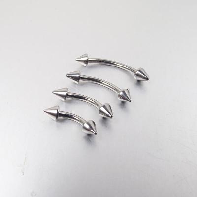 China 16G 1.2x8x3mm Spike Ball 12mm Eyebrow Ring Finger Eyebrow Barbell Punk Eye Rings Body Piercing Jewelry for sale