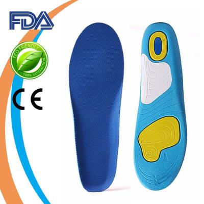 China 2018 Breathable And Flexible Shock Absorption Foot Massager New Custom Elastic Band Gel Sport Shoe Insole Printing Designs Gel Insole for sale