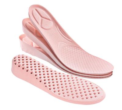 China Soft Breathable Honeycomb Replacement Insole Sports Shoe Insole Elastic Cushioning Invisible Waist Orthotic Insoles for sale