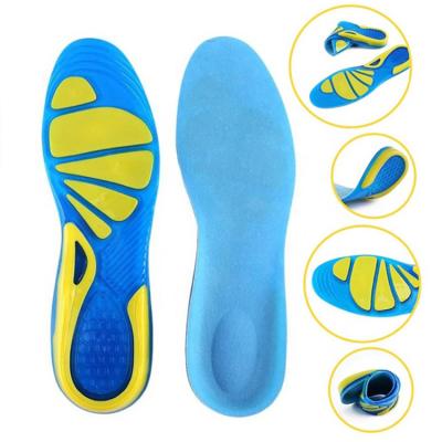 China Shock absorption and removable comfortable high quality silicone gel shoe insole for safety shoes for sale