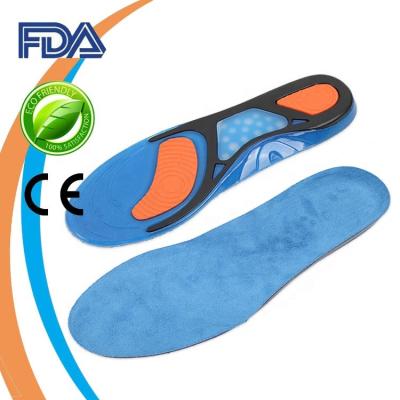 China 2018 Plantar Fasciitis Relief Foot Care Silicone Gel Comfortable High Elastic Shock Absorption Amazon Insoles Massage Insoles Sports Sneaker Insole for sale