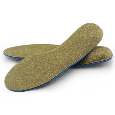 China Flexible construction and breathable Full natural Cork Insoles for sale