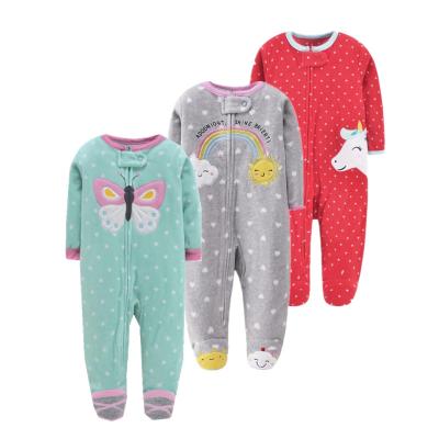 China Brand casual baby clothes soft Microfleece kids stay home baby rompers romper pajamas newborn babies clothing for sale