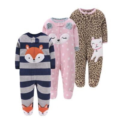 China Infant Baby Romper Girls Rompers Kids Autumn Clothes Newborn-12M Boys Microfleece Cartoon Pijama Casual Clothing Roupas Long Sleeve for sale