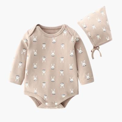 China New Spring 0-12M Long Sleeve Jumpsuit Overalls Boy Girl Romper Baby Toddler Infant Clothes One-Piece Newborn Casual Pajamas for sale