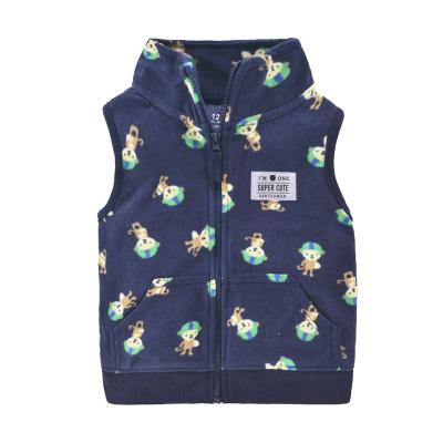 China Orangemom Baby Casual Clothes Boys Girls Casual Sleeveless Toddler Vest Autumn Cartoon Warm Fleece Jackets For Kids Outwear Zipper Tops for sale