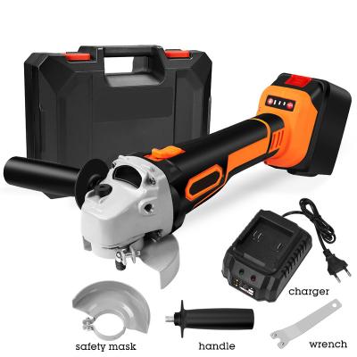 China Large Structural Grinding for Cleaning or Wood Carving Mini Electric Brushless Angle Grinder Portable Cordless Variable Speed ​​Machine 110v Battery Set for sale