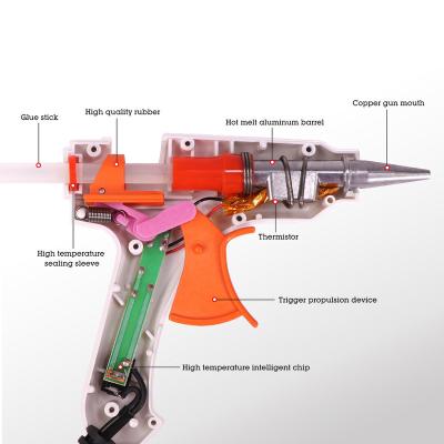 China Durable Cordless Hot Melt Glue Gun Diy Handwork Tools 20w Battery Glue Gun With Glue Stick for sale