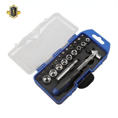 China 23 Pieces Industry Set DIY Tools Repair Screwdriver Sets Multifunctional Professional Repair Tool Precision Screwdriver Bit Sets for sale