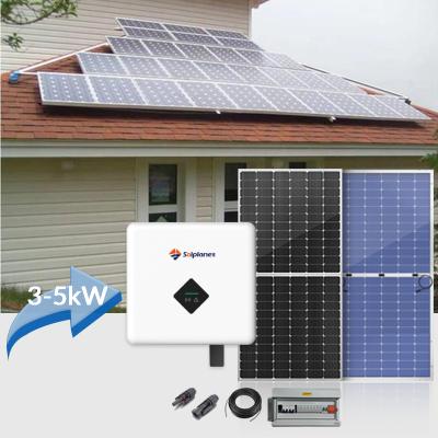 China China Manufacturer 3kW 5kW 6.5kW 10kW Hybrid Solar Battery Home Solar Installation Kit for sale