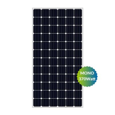 China Wholesale On/off-grid/hybrid solar system mono crystalline silicon 365W 370W 375W 380W black solar panel for sale