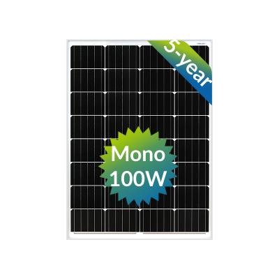 China 12V 18V Premium Sale 100Watt Monocrystalline Solar Panel Off-Grid Solar System for sale