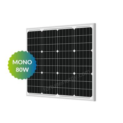 China off-grid solar system 60W 80W 150W 160W high efficiency customized small monocrystalline solar panel for sale