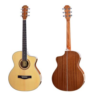 China China Flawless Factory Cheap Guitar For Sale Custom Cutaway Guitar 40 Inch Acoustic Guitar for sale