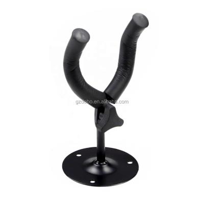 China Wholesale Metal Guitar Accessories Adjustable Round Base Metal Acoustic Guitar Hook Guitar Hanger for sale