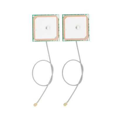 China 12*12mm 25*25mm Active Internal Ceramic Patch 1575.42MHz GPS Antenna 25*25*4 for sale