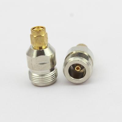 China Durable High Quality Full Brass Coaxial RF SMA Straight Male To N Female Connector for sale