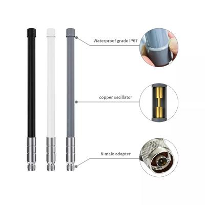 China 868MHZ 5dbi 5.8dbi 6dbi 7dbi 8dbi 10dbi 12dbi 15dbi Flexible Helium Outdoor Fiberglass Antenna for sale