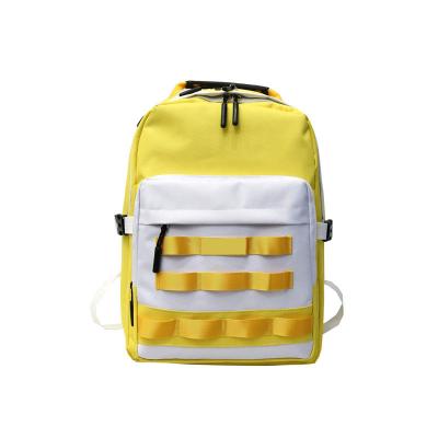 China 2020 Sale 2020 Style Statistical Institute Solid Color Students Waterproof Korean Autumn Schoolbag Outdoor Travel Canvas Backpack Accept Custom Made for sale