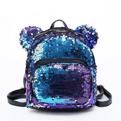 China No Fashionable Small Fashionable Shinny Ladies Bags Girls Backpacks With Sequins for sale