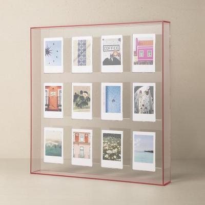 China Home Decoration .office 12-IN-1 Best Box High Quality Photo Gallery Family Instax Acrylic Frame for sale