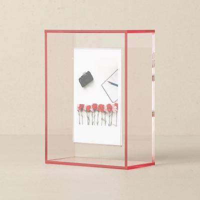 China Trendy Fashionable Design for Wall or Desktop Best Quality Colorful Acrylic Instax Mini Box Frame for sale