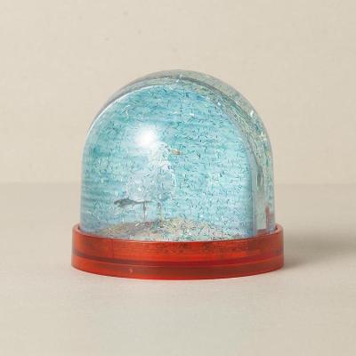 China Worldwide Top Selling High Quality Dome Shaped Acrylic Snow Globe Fits Two Photos for sale