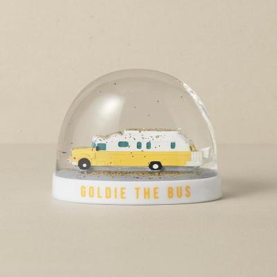 China Europe Custom Design Beautiful High Quality Acrylic Dome Shaped Figurine Snow Globe Collectable for sale