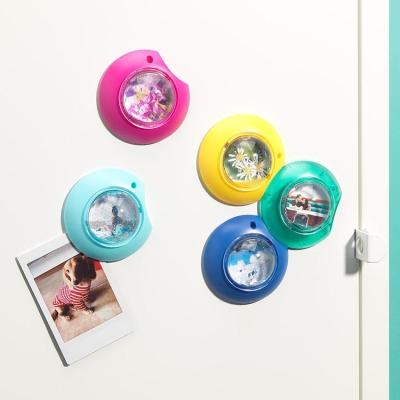 China SUPER CUTE ORIGINAL MAGNET DESIGN UFO Shape Acrylic Snow Globe Magnet Photo View for sale