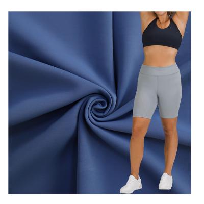 China Double Faced Good Quality Heavy Stretch Knitted Fabric Nylon Spandex Fabric For Activewear for sale