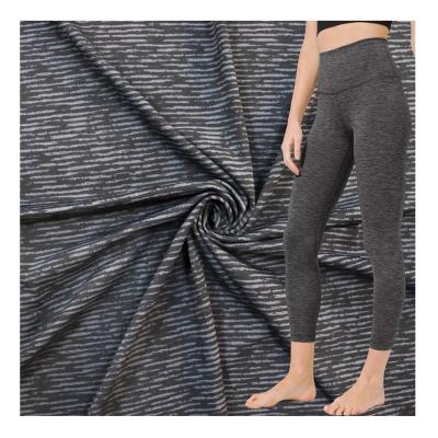 China Double Faced Breathable Textile Fabric 73%Nylon 27% Spandex Fabric Single Lululemon Yoga For Sportswear for sale