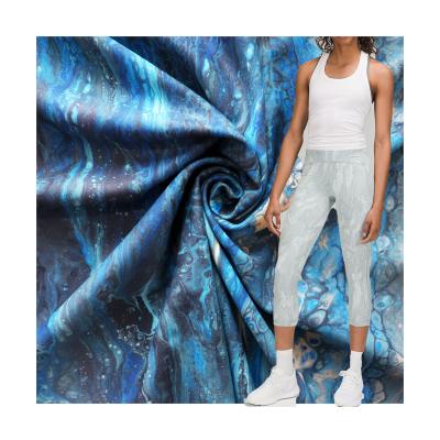 China Double Faced High Elastane Dishonest Fabric Dishonest Knitted Spandex Fabric For Yoga Use for sale