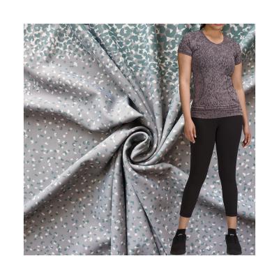 China Double Faced 73%Nylon 27% Spandex Fabric Lululemon Top Breathable Knitted Fabric For Sportswear for sale