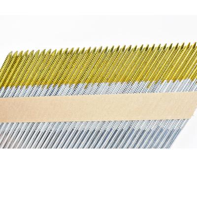 China Bridging Paper Strip Nails Coil Nails Collated Strip Nails With 34 Degree D Head for sale