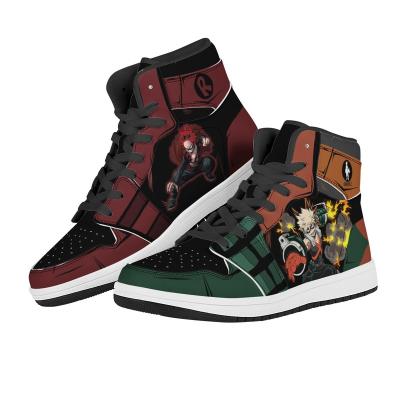 China CUSHIONING new trend DIY men's anime printing basketball shoes original Japanese custom logo shoes CUSHIONING for sale