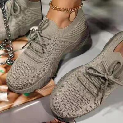 China CUSHIONING 2022 New Sports Shoes Women Sneakers Lace Up Breathable Ladies Outdoor Walking Shoes Woman for sale