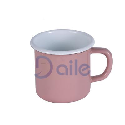 China Viable Sample Provide Custom Volume Enamel Coating Coffee Mug Cup Travel for sale