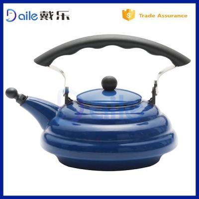 China Sustainable New Design 3.0L Enamel Whistling Kettle for sale