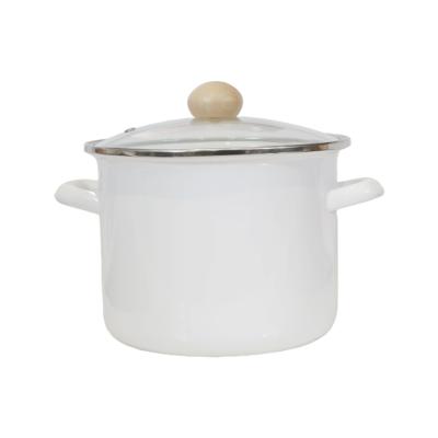 China Sustainable Hot Sale Large Capacity Steamer Enamel Cookware Casserole For Steaming for sale