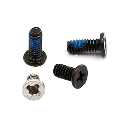 China CM2*3/5 D=3.3*0.8 Flat Thin Head Phillips Screw Laptop Screws Black Carbon Steel Zinc Computer Repair Screw for sale