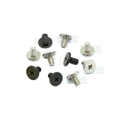 China CM3*5 D=7*1.2 Stainless Steel Head Machine Screw Flat Thin Cross Computer Repair Screw (Wafer Head) for sale