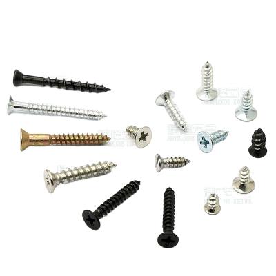 China Carbon Steel KA4/4.2/5*8/10/12/16/22/25/31/35/36 Flat Micro Countersunk Flat Screw Head Tapping Screw for sale