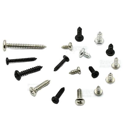 China Self tapping screw BA2/2.3/2.5/2.6/2.8/2.9*4/4.5/5/6/7/8/10/12/15 headed carbon steel black zinc nickel bright screw tail for sale