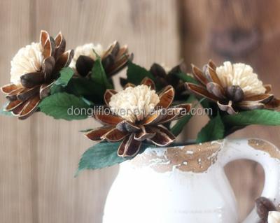 China Holiday decoration & Gift Dry Floral Flower Group 5pcs One Set Good Table Decor Collection for sale