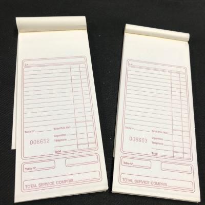 China EU order pad Three Parts 50checks Books With Two Staples Binding for sale