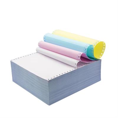 China Eco Friendly Uncoated Carbonless Paper Form with Perforation 123456 Parts for Dot Matrix Printers for sale