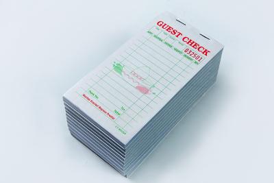 China Two parts carbonless paper Mexiceo style Multi Part Sequentially Numbered US Guest Checks for sale