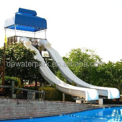 China Straight Fiberglass Aqua Amusement Park Customized Water Slide Pool Slide for sale